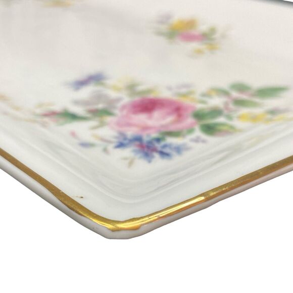 VTG Royal Doulton Arcadia H4802 11" Floral Bone China Sandwich Serving Tray HTF - Picture 15 of 16